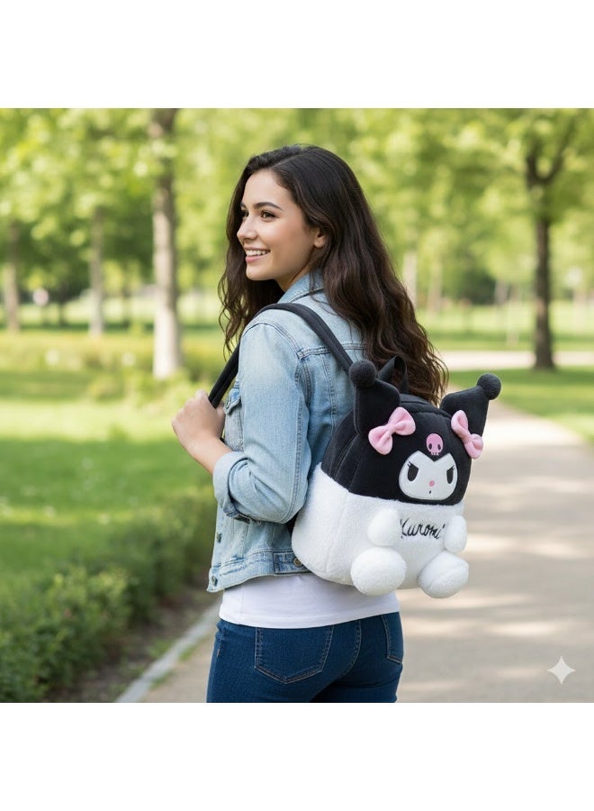 Cute Plush Cartoon Backpack for Girls and Women, Lightweight and Soft Design, Ideal for Daily Use, School and Outings - Image 2